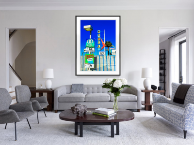 Mitchell Funk Las Vegas Motel with Mid Century Street Sign and Palm Tree 2006