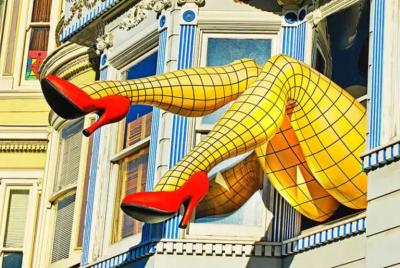 Mitchell Funk Legs Haight Ashbury San Francisco
