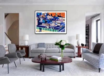 Mitchell Funk Manhattan Rooftop Abstraction Urban Landscape Color Photography