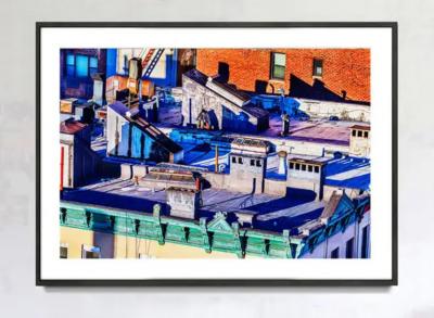 Mitchell Funk Manhattan Rooftop Abstraction Urban Landscape Color Photography