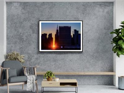 Mitchell Funk Manhattanhenge with Chrysler Building at Sunset