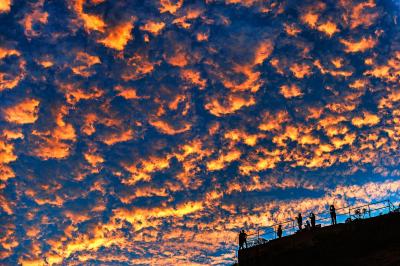 Mitchell Funk Mystical Transcendent Orange Sunset Big Sky