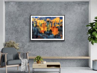 Mitchell Funk New York City Fog Play of Light on the Upper East Side Skyline