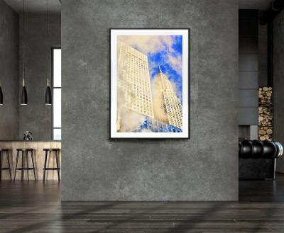 Mitchell Funk New York City Icon Chrysler Building in Fog