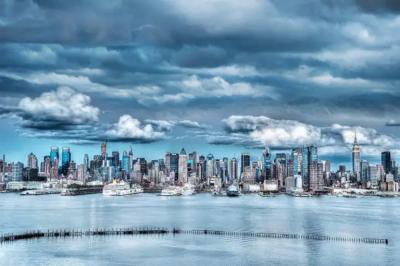 Mitchell Funk New York Skyline from New Jersey