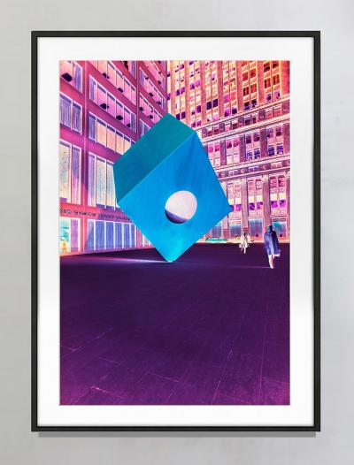 Mitchell Funk Noguchi Cube in Negative Color 1971