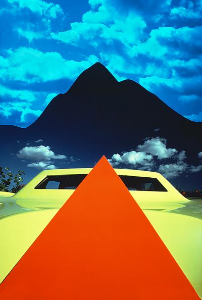 Mitchell Funk Orange Pyramid Yellow Car Black Pyramid Mountain