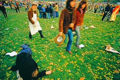 Mitchell Funk Protest Rally in Central Park Anti War 1970