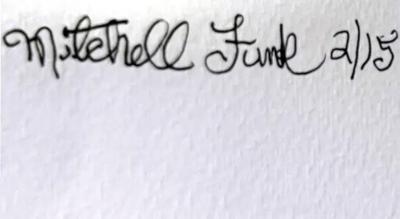 Mitchell Funk Red Wall Lower Manhattan Street Scene Early Color Photography