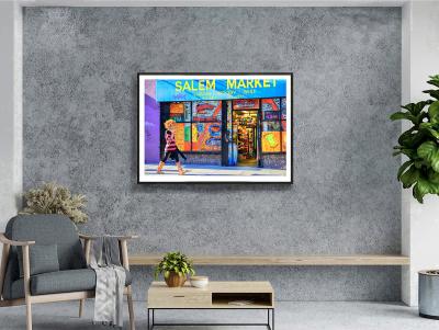 Mitchell Funk San Francisco Tenderloin Colorful Street Scene Hip Girl Street Art