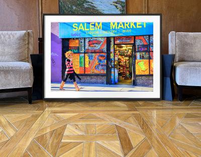 Mitchell Funk San Francisco Tenderloin Colorful Street Scene Hip Girl Street Art