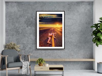 Mitchell Funk Sexy Male Nude on Endless Road in New Mexico in a Quest for Meaning