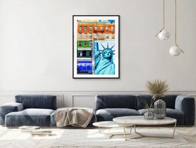 Mitchell Funk Statue of Liberty on a Truck New York City