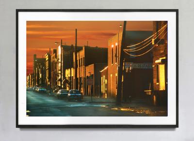 Mitchell Funk Street Art Literally Old Brooklyn Street with Dramatic Light