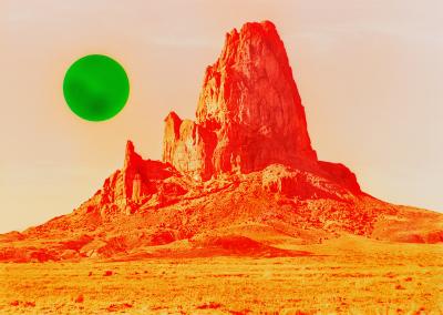 Mitchell Funk Surreal Mountain in Sci Fi Landscape Fine Art Prin