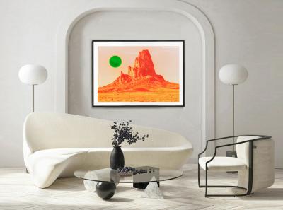 Mitchell Funk Surreal Mountain in Sci Fi Landscape Fine Art Prin