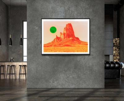 Mitchell Funk Surreal Mountain in Sci Fi Landscape Fine Art Prin