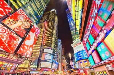 Mitchell Funk Times Square Loco Lights