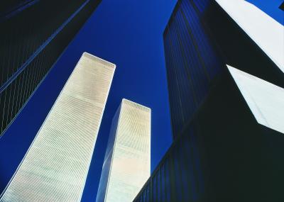 Mitchell Funk Twin Towers World Trade Center Abstract
