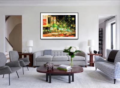 Mitchell Funk Vintage 42nd Street Traffic Frenzy New York City in the 1970s 