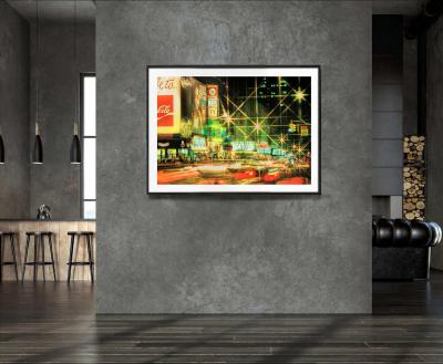 Mitchell Funk Vintage 42nd Street Traffic Frenzy New York City in the 1970s 