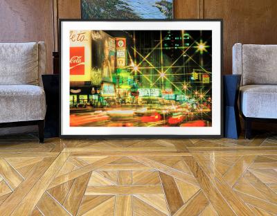 Mitchell Funk Vintage 42nd Street Traffic Frenzy New York City in the 1970s 