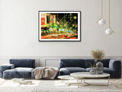 Mitchell Funk Vintage 42nd Street Traffic Frenzy New York City in the 1970s 