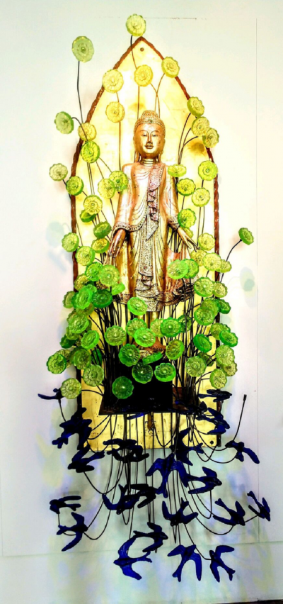 Mitchell Gaudet Buddha with Flowers 2022