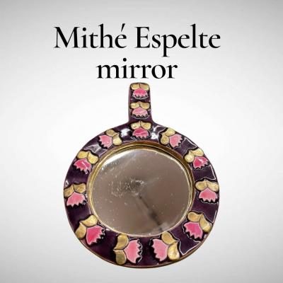 Mithe Espelt 1960s Decorative wall mirror by Mith Espelte