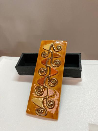 Mithe Espelt 1970s Ceramic box by Mithe Espelt