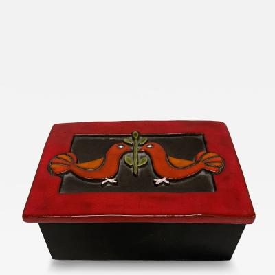 Mithe Espelt 1970s D corative Ceramic box by Mith Espelt