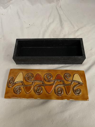 Mithe Espelt 1970s Decorative ceramic box by Mith Espelt