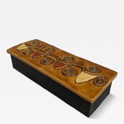 Mithe Espelt 1970s Decorative ceramic box by Mith Espelt