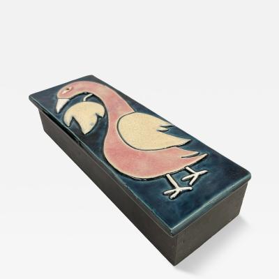 Mithe Espelt 1970s Decorative ceramic box by Mith Espelt