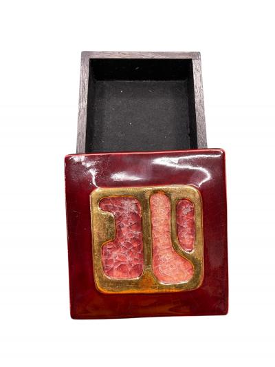 Mithe Espelt 1970s Decorative ceramic box by Mith Espelt