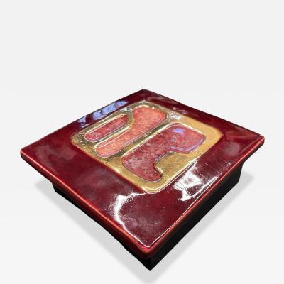Mithe Espelt 1970s Decorative ceramic box by Mith Espelt