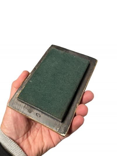 Mithe Espelt 1970s Studio pottery ceramic box by Mith Espelt