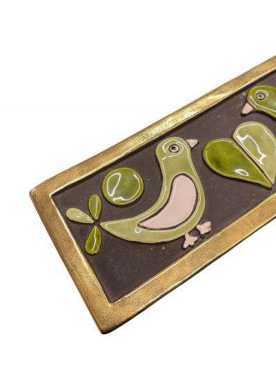 Mithe Espelt 1970s Studio pottery ceramic box by Mith Espelt