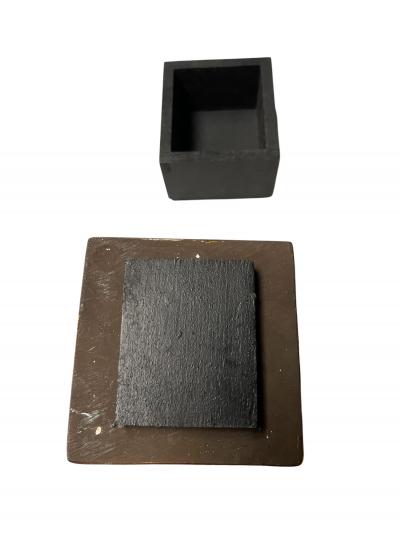 Mithe Espelt 1970s Studio pottery ceramic box by Mith Espelt