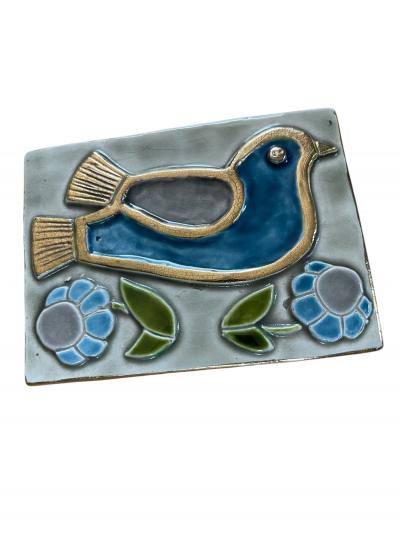 Mithe Espelt 1970s Studio pottery ceramic decorative box by Mith Espelt