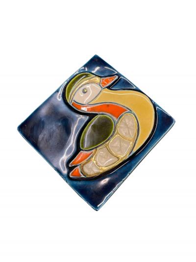 Mithe Espelt 1970s Studio pottery ceramic decorative box by Mith Espelt