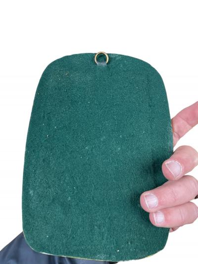 Mithe Espelt 1970s Studio pottery ceramic decorative wall mirror by Mith Espelt