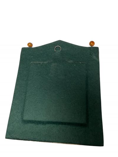 Mithe Espelt 1970s Studio pottery ceramic wall mirror by Mith Espelt