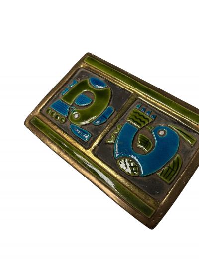 Mithe Espelt 1970s Studio pottery d corative ceramic box by Mith espelt