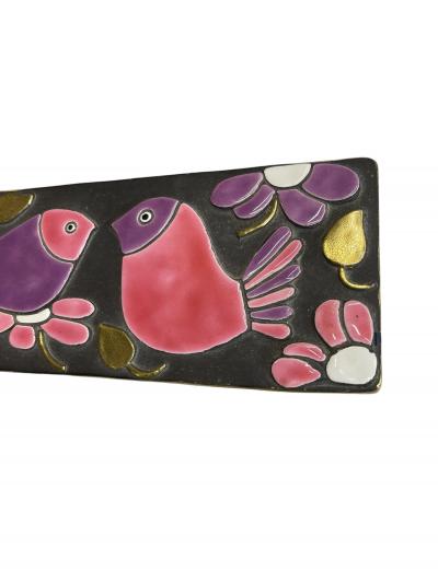 Mithe Espelt 1970s Studio pottery decorative box by Mith Espelt