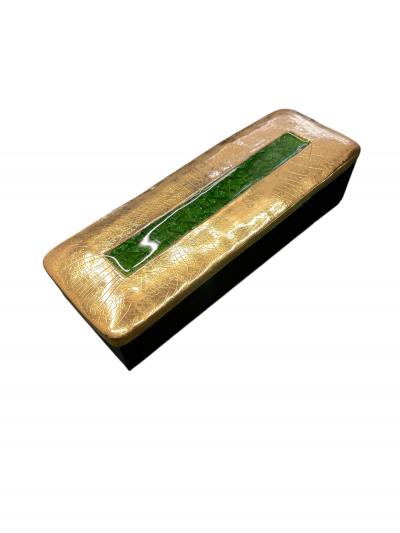 Mithe Espelt 1970s Studio pottery decorative ceramic box by Mithe Espelt