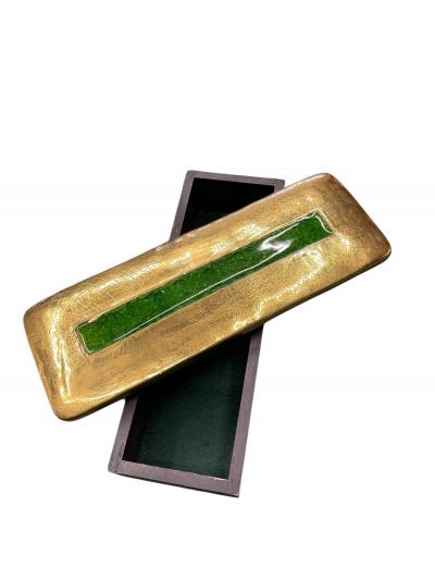 Mithe Espelt 1970s Studio pottery decorative ceramic box by Mithe Espelt