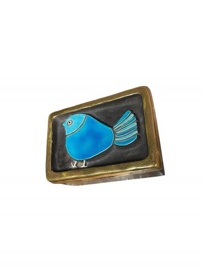 Mithe Espelt 1970s Studio pottery decorative ceramic box by Mithe Espelt