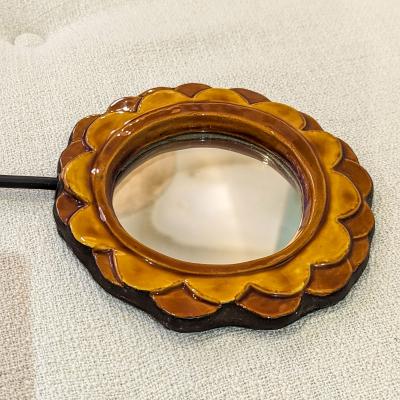 Mithe Espelt CAMELIA Flower hand mirror by Mith Espelt 1965 
