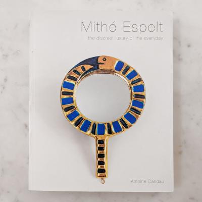Mithe Espelt CAMELIA Flower hand mirror by Mith Espelt 1965 